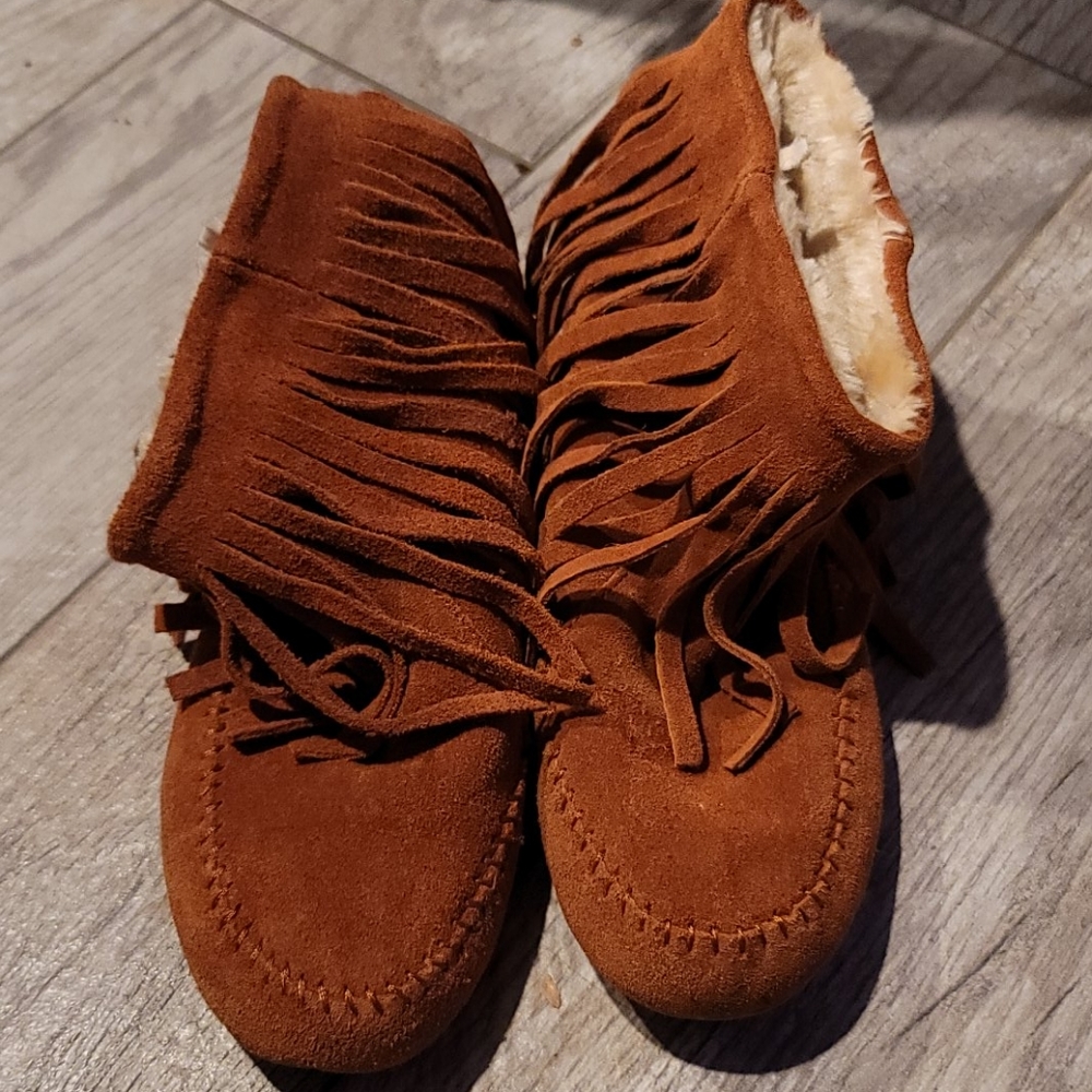 Real Leather Moccasin Adelinn Boots Lucky Brand